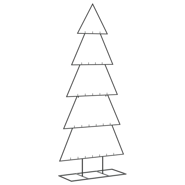 dekorativt juletræ 150 cm metal sort