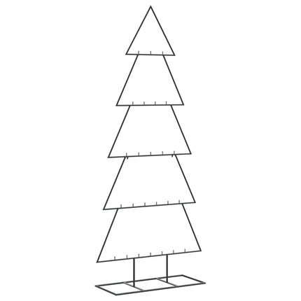 dekorativt juletræ 150 cm metal sort