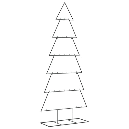 dekorativt juletræ 180 cm metal sort