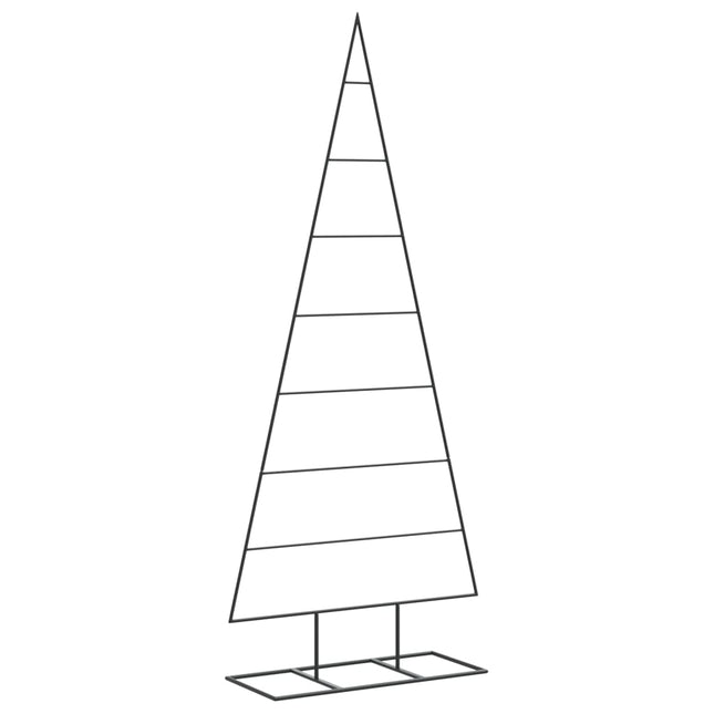 dekorativt juletræ 150 cm metal sort