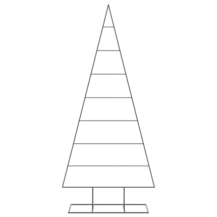 dekorationstræ 210 cm metal sort