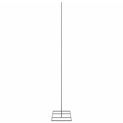dekorationstræ 210 cm metal sort