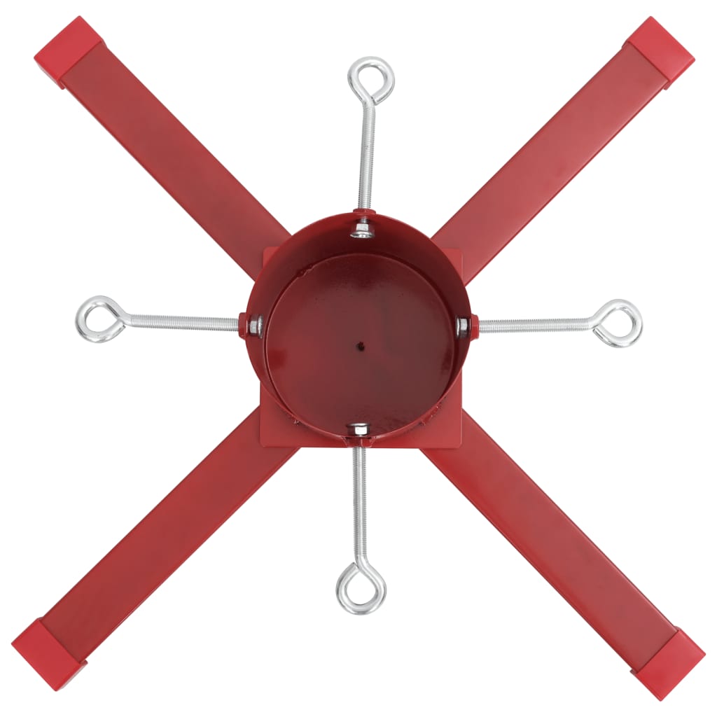 juletræsfod 61x61x15,5 cm rød