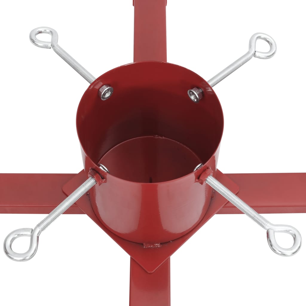 juletræsfod 61x61x15,5 cm rød