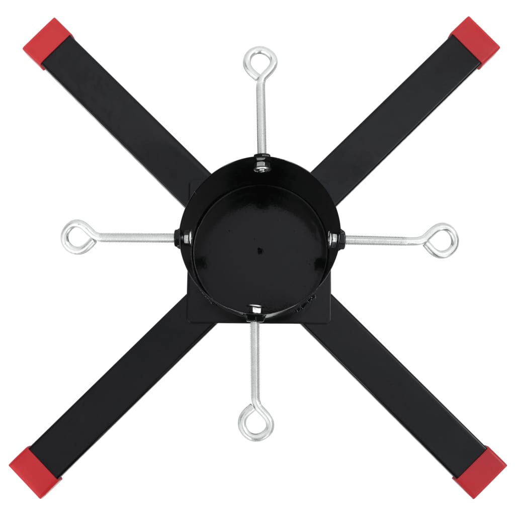 juletræsfod 61x61x15,5 cm sort