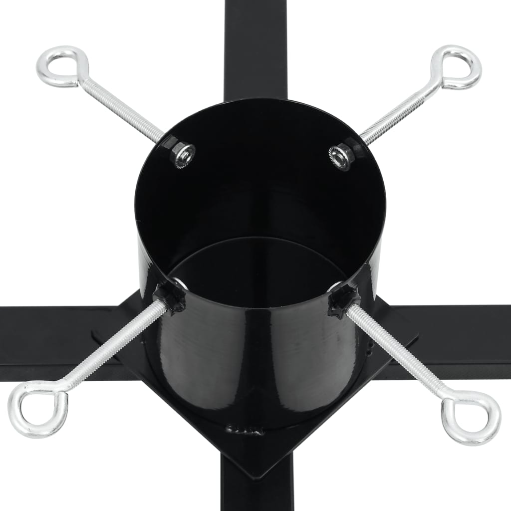 juletræsfod 61x61x15,5 cm sort