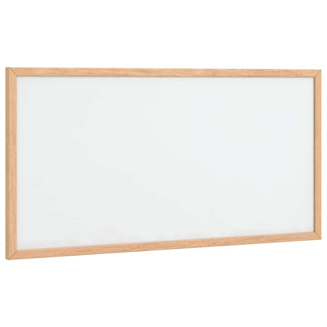 magnetisk whiteboardtavle med ramme i massivt fyrretræ 60x30 cm