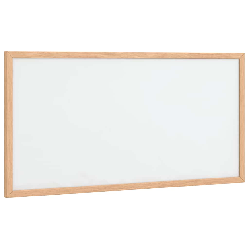 magnetisk whiteboardtavle med ramme i massivt fyrretræ 60x30 cm