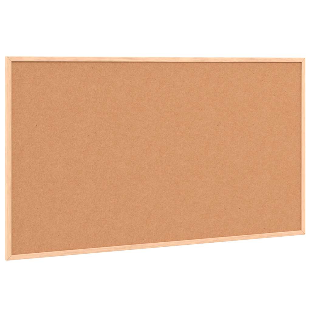 magnetisk whiteboardtavle med ramme i massivt fyrretræ 100x55 cm