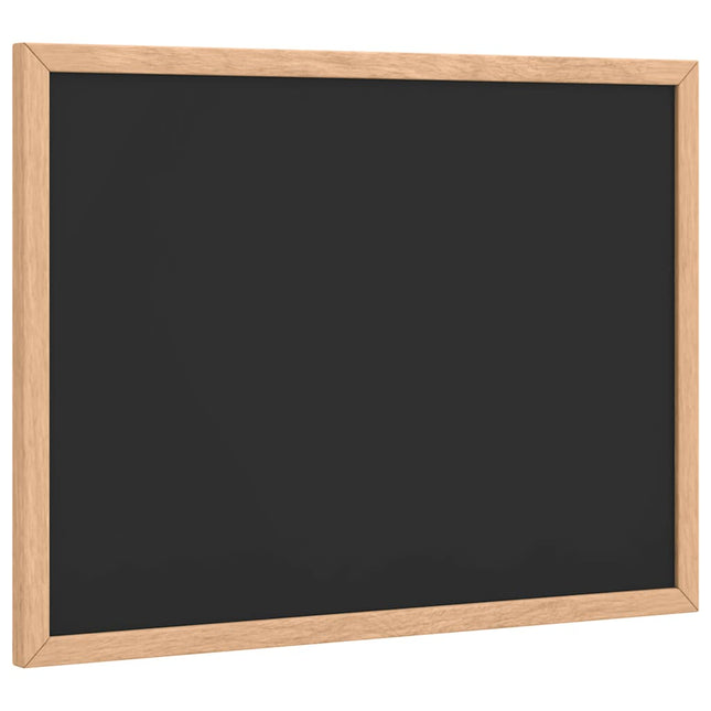 kridttavle med ramme af massivt fyrretræ 40x30 cm sort