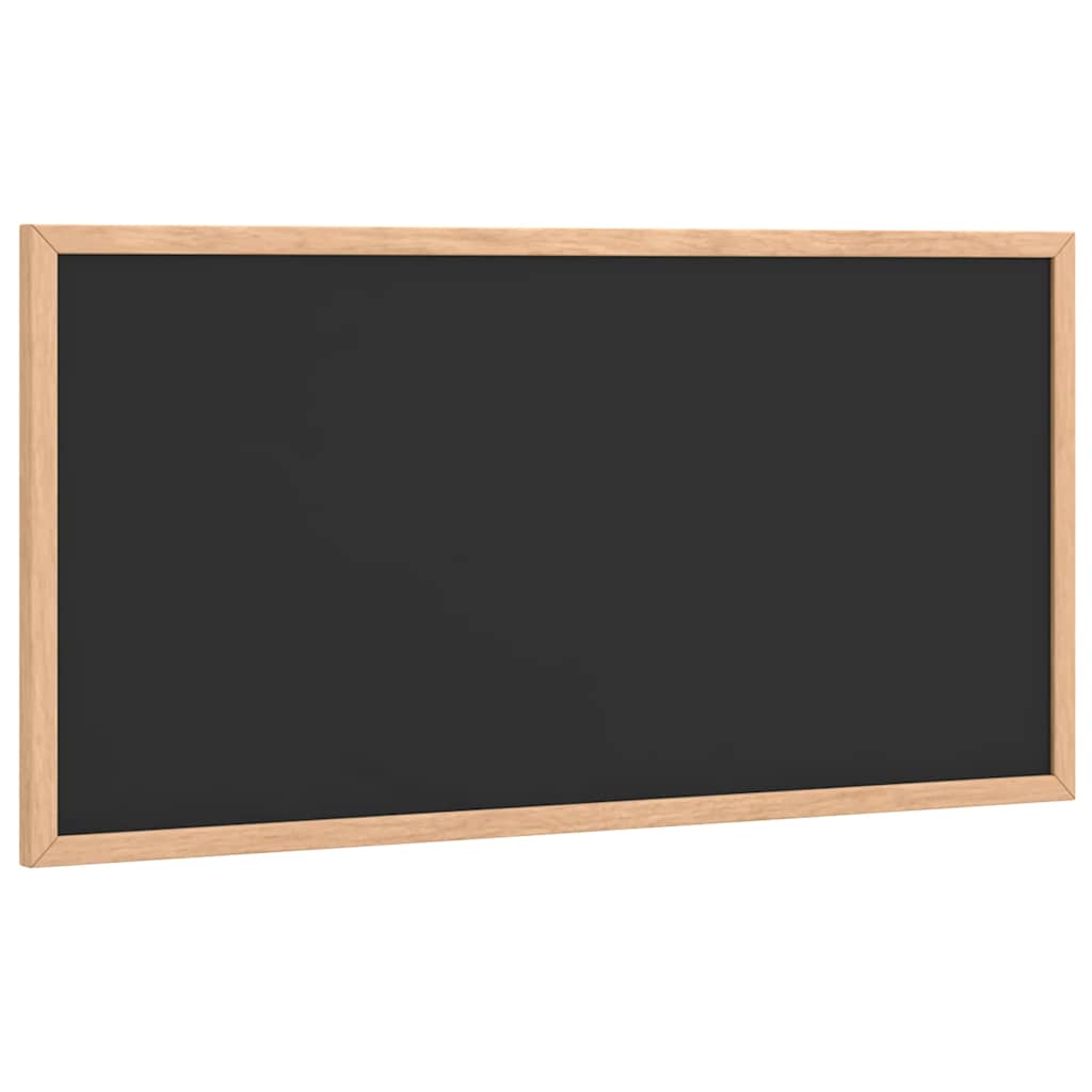 tavle med ramme af massivt fyrretræ sort 60x30 cm