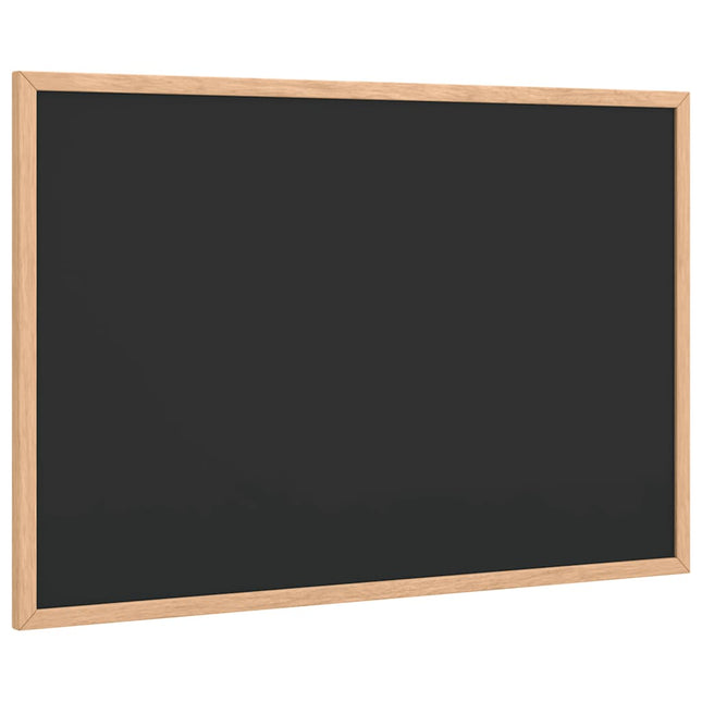 tavle med ramme af massivt fyrretræ sort 60x40 cm