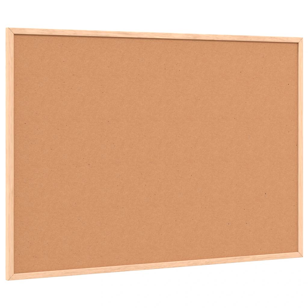 tavle med ramme af massivt fyrretræ sort 80x55 cm