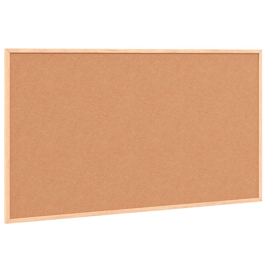 tavle med ramme af massivt fyrretræ sort 100x55 cm