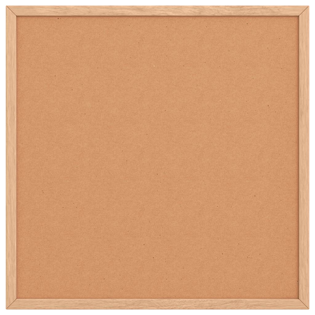 korktavle med ramme af massivt fyrretræ 40x40 cm
