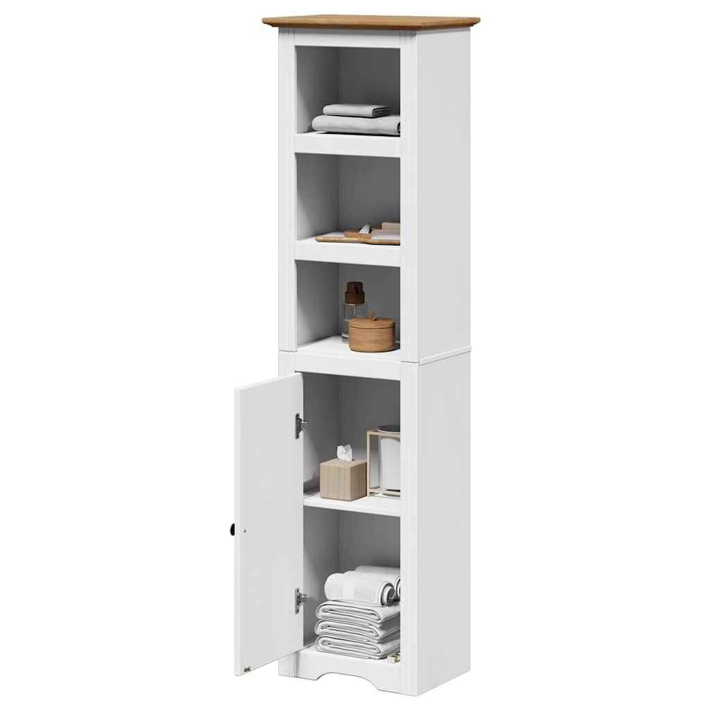 badeværelsesskab BODO 44x30x160 cm hvid og brun