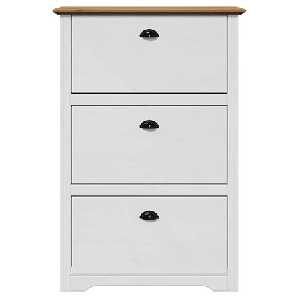 skoreol BODO 80x35x118 cm hvid og brun
