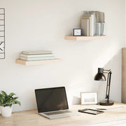 væghylder 2 stk. 40x23,5x4 cm konstrueret træ