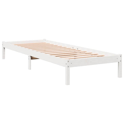 ekstra lang sengeramme uden madras 90x210 cm massivt fyrretræ