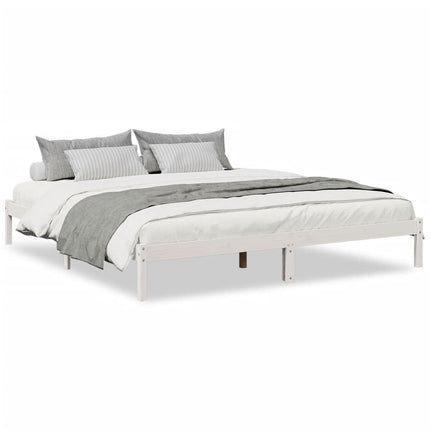 ekstra lang sengeramme uden madras 200x210 cm massivt fyrretræ