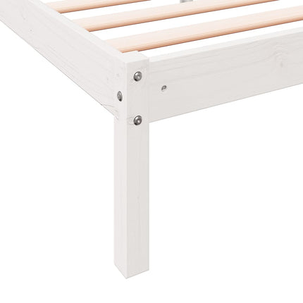 ekstra lang sengeramme uden madras 200x210 cm massivt fyrretræ