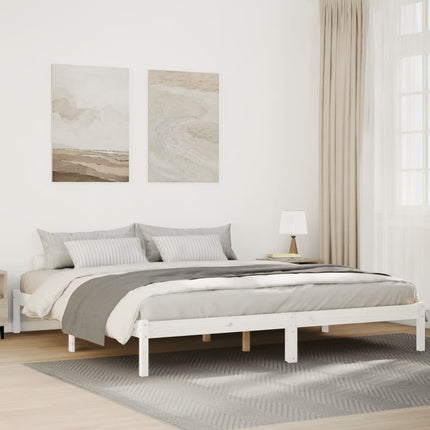 ekstra lang sengeramme uden madras 180x220 cm massivt fyrretræ