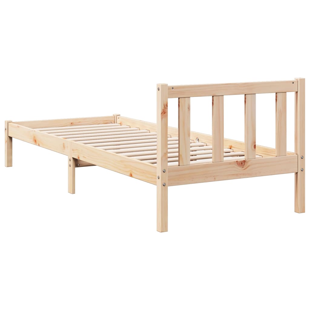 ekstra lang sengeramme uden madras 90x210 cm massivt fyrretræ