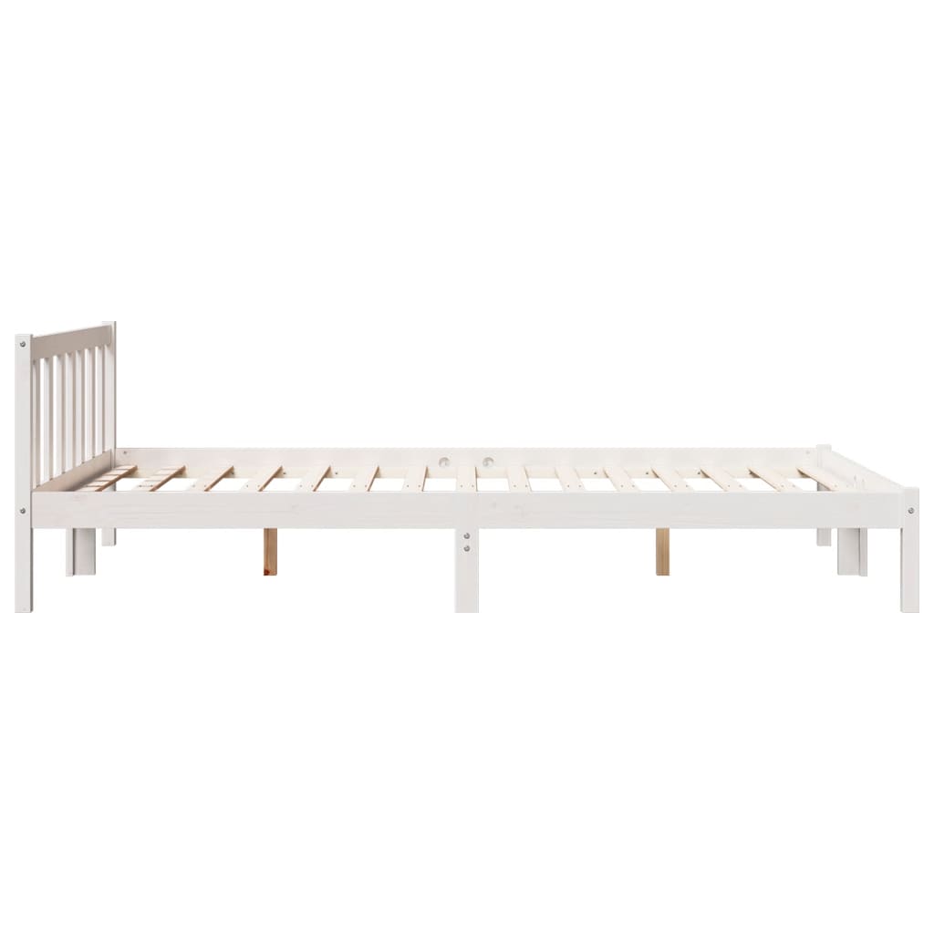 ekstra lang sengeramme uden madras 140x210 cm massivt fyrretræ