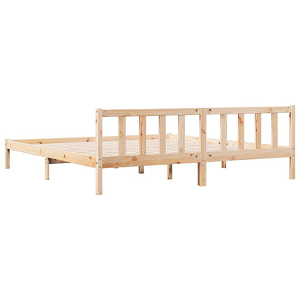 ekstra lang sengeramme uden madras 200x210 cm massivt fyrretræ