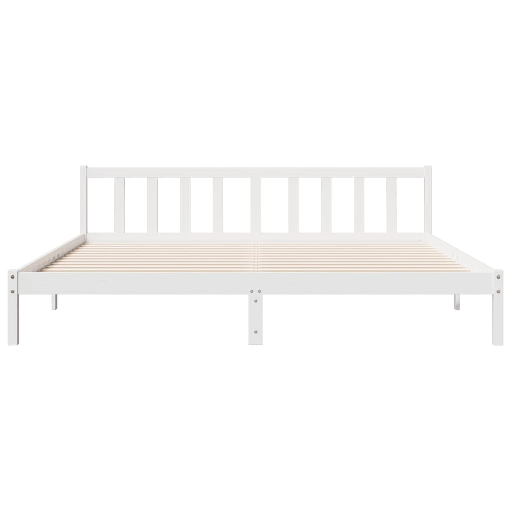ekstra lang sengeramme uden madras 200x210 cm massivt fyrretræ