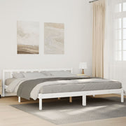 ekstra lang sengeramme uden madras 200x210 cm massivt fyrretræ