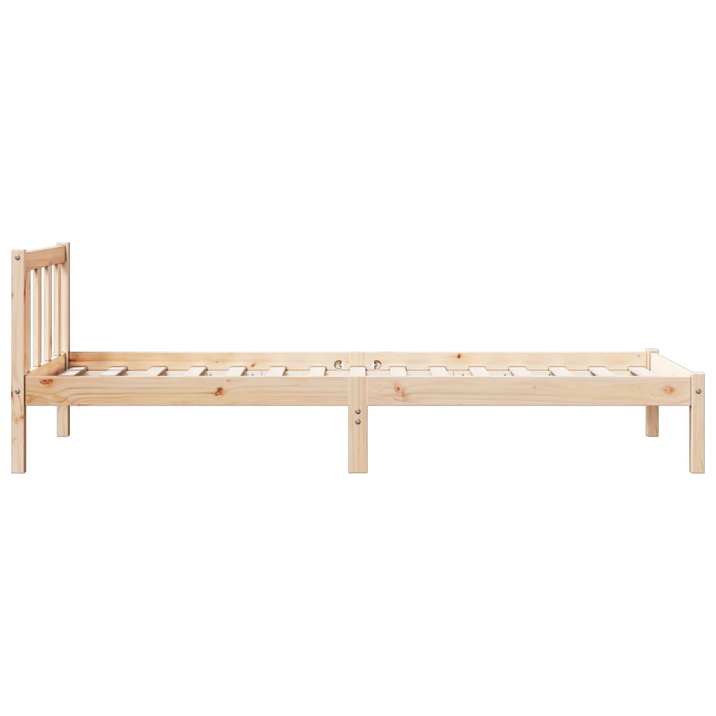ekstra lang sengeramme uden madras 100x220 cm massivt fyrretræ