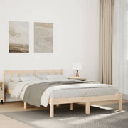 ekstra lang sengeramme uden madras 140x220 cm massivt fyrretræ