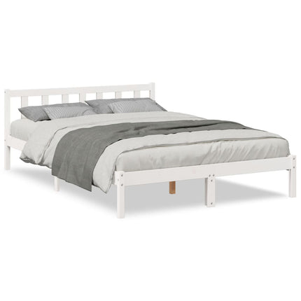 ekstra lang sengeramme uden madras 140x220 cm massivt fyrretræ