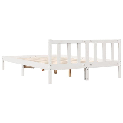 ekstra lang sengeramme uden madras 140x220 cm massivt fyrretræ