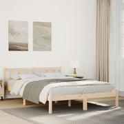 ekstra lang sengeramme uden madras 160x220 cm massivt fyrretræ