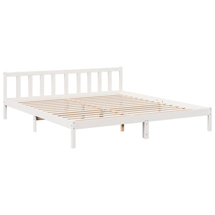 ekstra lang sengeramme uden madras 180x220 cm massivt fyrretræ