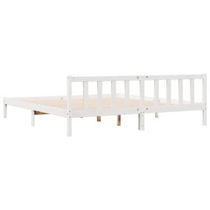 ekstra lang sengeramme uden madras 180x220 cm massivt fyrretræ