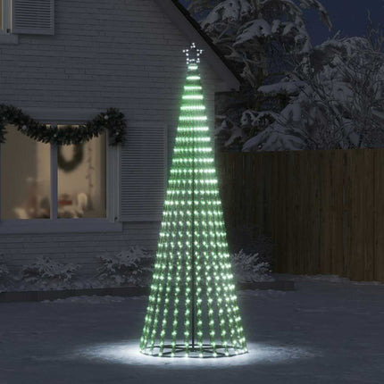 LED-juletræ 475 LED'er 247 cm koldt hvidt lys