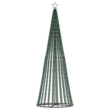 LED-juletræ 475 LED'er 247 cm koldt hvidt lys