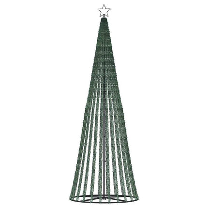 LED-juletræ 475 LED'er 247 cm koldt hvidt lys
