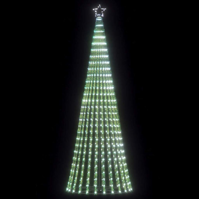 LED-juletræ 475 LED'er 247 cm koldt hvidt lys