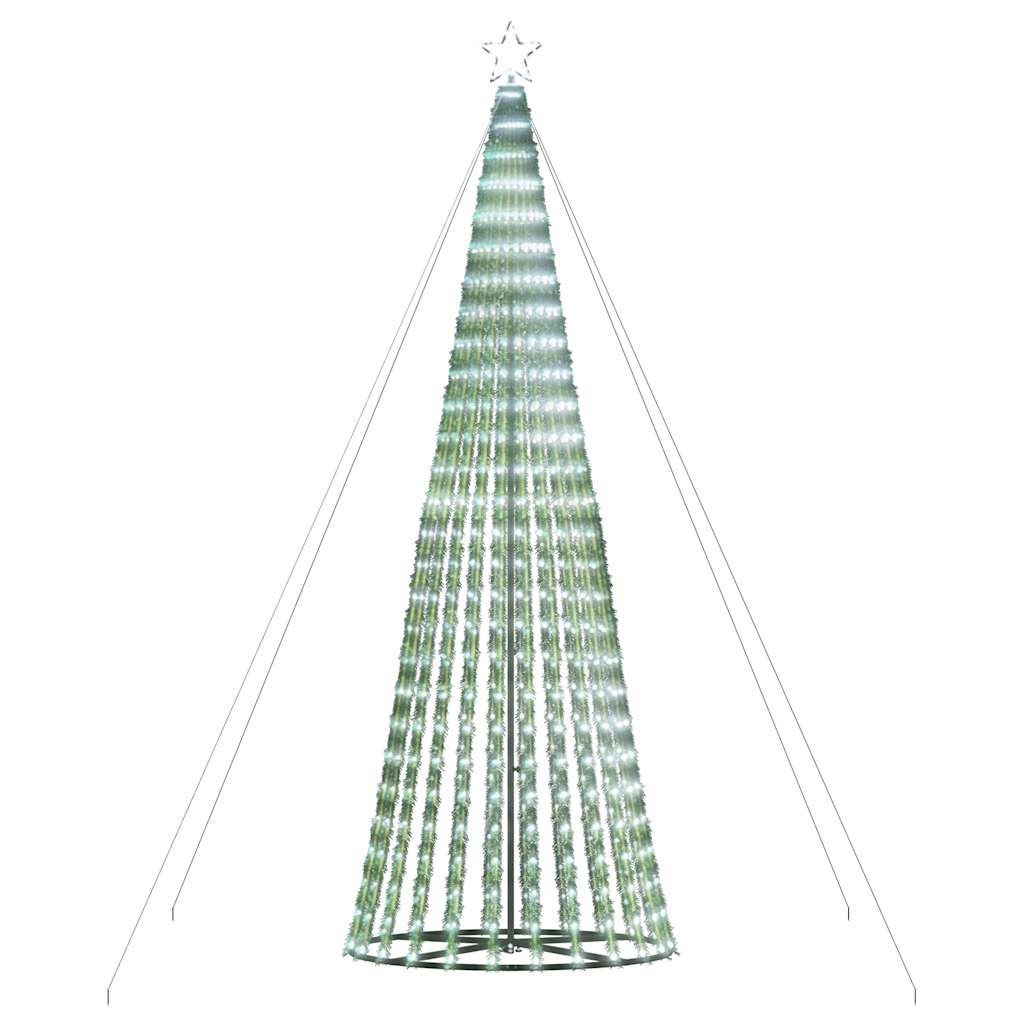 LED-juletræ 1028 LED'er 403 cm koldt hvidt lys