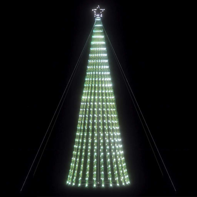 LED-juletræ 1028 LED'er 403 cm koldt hvidt lys