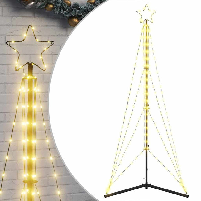 LED-juletræ 363 LED'er 182 cm varmt hvidt lys