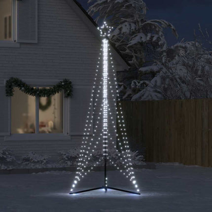 LED-juletræ 525 LED'er 302 cm koldt hvidt lys