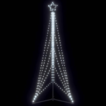 LED-juletræ 525 LED'er 302 cm koldt hvidt lys