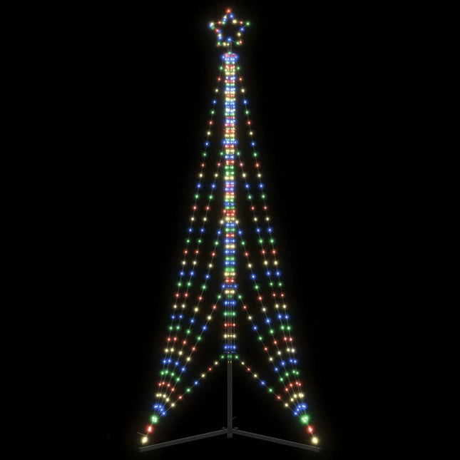LED-juletræ 525 LED'er 302 cm farverigt lys