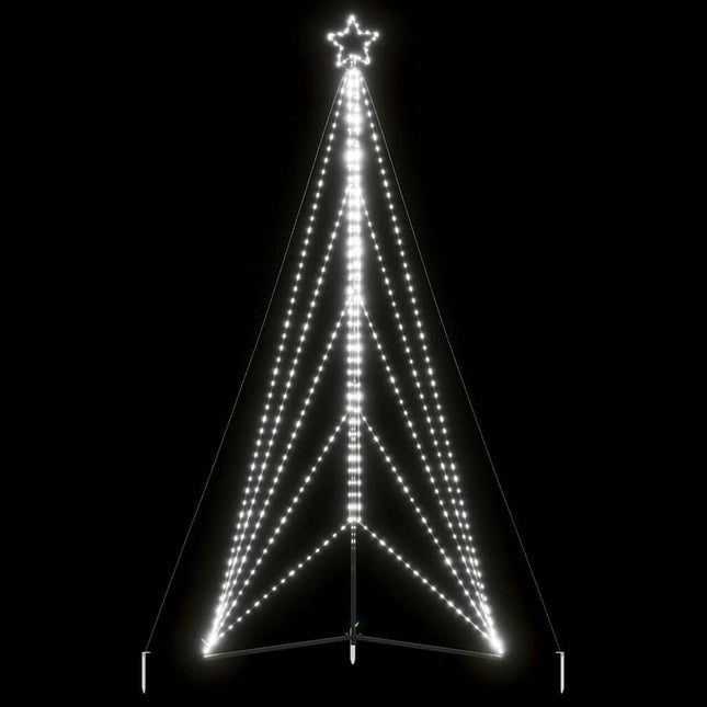 LED-juletræ 615 LED'er 404,5 cm koldt hvidt lys