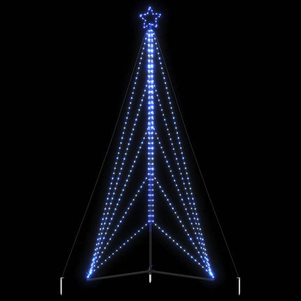 LED-juletræ 615 LED'er 404,5 cm blåt lys